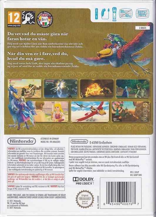 Legend of Zelda Skyward Sword - Special Orchestra CD Limited Edition - Nintendo Wii (B Grade) (Genbrug)